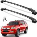 Heavy Duty 260lb Lockable Roof Rack Cross Bars Compatible with Toyota 4Runner 2010-2024 (with Factory Side Rails), Aluminum Roof Rails Crossbars Black Rooftop Cargo Luggage
