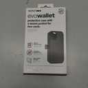 tech21 Evo Wallet Phone Case for Apple iPhone 12 Mini 5G with 12 ft. Drop Protection, Black