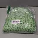 Linsery Women's Puff Sleeve Floral Maxi Dress Elegant Square Neck Cottagecore Boho Split Long Dresses (Large, Green)