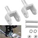 Foot Pegs Holder 2pcs for Surron Footpeg Bracket CNC Foot Rest Clamps Foot Peg Pedal Holder for Light Bee Sur Ron S/X Segway X160 X260 Electric Motorbike Dirt Bike EBike T6-6061 Aluminum Silver