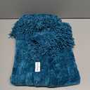 RECYCO Throw Blanket Soft Cozy Chenille Throw Blanket with Fringe Tassel for Couch Sofa Chair Bed Living Room (Teal, 50'' x 60'')