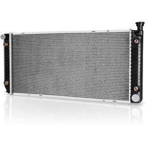 DWVO Radiator Compatible with Chevy GMC Suburban Yukon Tahoe Pickup Escalade C1500 C2500 C3500 K1500 K2500 K3500 5.0L 5.7L V8 A/T with Transmission & Engine Oil Cooler CU1693