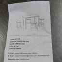 VECELO Kitchen Table and Chairs for 4, Dining Room Set with Chairs/Stools, Heavy-Duty Metal Frame with Wooden Tabletop for Small Spaces, Easy Assembly, Classic Black