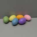 CroBlissful 6 Pcs Wooden Easter Eggs 2.76 Inch Fillable Fake Easter Eggs Bulk Reusable DIY Empty Wooden for Crafts Hunt Basket Stuffers Fillers Party Favor Decorations (Macaroon)