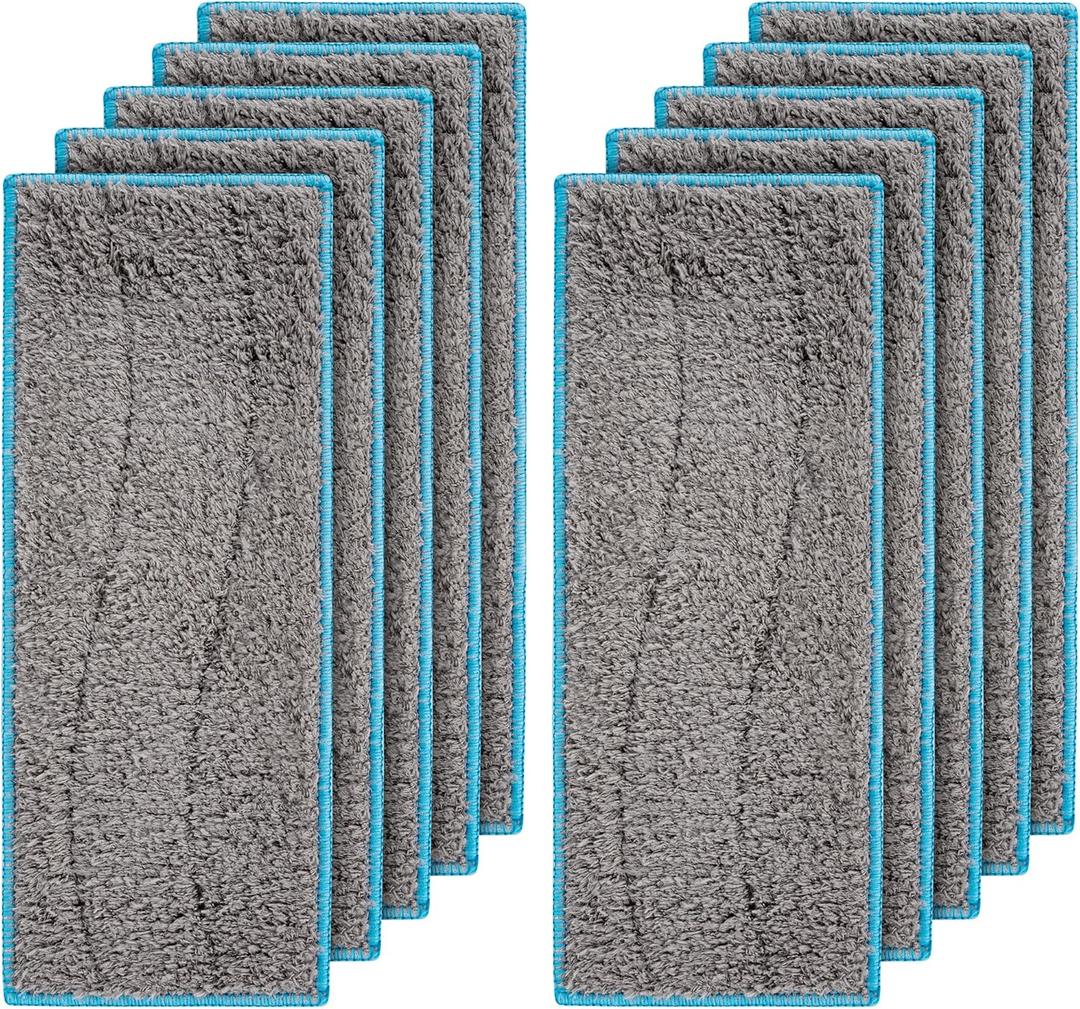 BlueStars 10 Packs m6 Washable and Reusable Wet Mopping Pads - Compatible with iRobot Braava Jet M Series Braava Jet m6 (6110) (6012) (6112) (6113) Ultimate Robot Mop - Microfiber Deep Clean Mop Pads