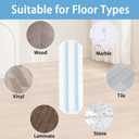 5 Pack Reusable Mop Pads Compatible with Vileda H2Pro Flat Mop, Machine Washable Microfiber Mop Refills, Replacement Heads for Vileda H2Pro Mop System