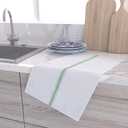 RIVERSTREAM Dish Towels - (Green, 15-Pack) 100% Cotton, 14 x 25 Inches, Super Absorbent, Reusable Cleaning Kitchen Dish Towels Set