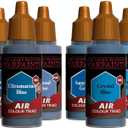 The Army Painter, Airbrush Primary Bundle Blue, 2 Colour Air Triads with 6 x 18 ml Pre-thinned Acrylic Airbrush Paints - Air Brush Miniature Paint for D&D & Warhammer Miniatures