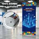 Retractable Banner Stand Base Only 33"x79", Heavy Duty Metal Roll Up Banner Stand Replacement Hardware, Portable Pull Up Banner Display Stand for Trade Show Event, No Print
