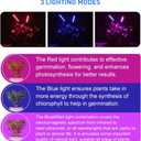40W Grow Light LED Plant Grow Lights Full Spectrum for Indoor Plants, Auto ON Off with 3/9/12H Timer, 9 Dimmable Lightness Clip-On Desk Grow Lamp Bulbs