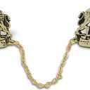 aJudaica Gold Plated Lions Tallit Clips