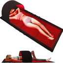 2025 Upgraded 4 Modes Compact Chamber of Red Light Therapy for Full Body Pain Relief,74"x33"+49.6"x15.6"with1655 Dual-Wave(660nm&850nm) LEDs,Multi-Mode Customization,Premium Leather(Black74"x33")