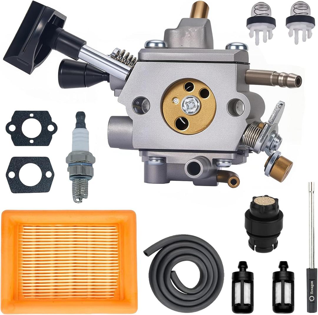 OEM-Spec Carburetor Kit for STIHL BR800 BR800X BR800CE Leaf Blower  Direct Replacement for Part #4283-120-0601 with Air Filter Kit