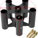 Barbell Rack Stand Vertical Olympic Bar Storage Rack 6 Bars Storage Rack for 2-inch Olympic Bars Dumbbell Handles Triceps Bars Curl Bars