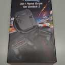 Grip Case Set for Nintendo Switch 2 Joy-Con 2025 Updated, 3-in-1 Switch 2 Controller Accessories Set, Perfect for Racing Game & 2 Player Games Compatible with Nintendo Switch 2 Grip Controller