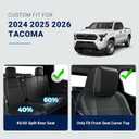 Custom Leather Seat Covers For Toyota Tacoma 2024 2025 2026

Airbag Compatible, Storage Pockets, Full Coverage, Waterproof Faux Leather, Double & Crew Cab, 40/60 Split Rear, 4th Gen