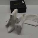 ISNOM Women's Cowgirl Boots Pull On Knee High Boots, Cowboy Western Embroidered Chunky Block Heel Pointed Toes Boots Size 6