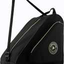 Skate Bag for Ice, Inline, Roller & Quad Skates - Kids & Adults (Black/Gold)