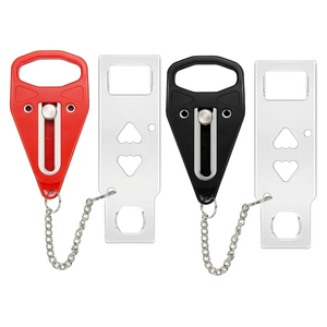 Portable Door Lock 2Pack Extra Lock for Additional Privacy and Safety in Home,Hotel and Apartment,Prevent Unauthorized Entry,Protect Family Security in Traveling,Home,Bedroom,Hotel,Apartment,AirBNB