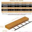 1 Pack Large Shelf Brackets Long Floating Shelf Bracket Invisible Floating Shelf Hardware Heavy Duty Floating Mantel Brackets(56"X6"X1.5" with Tools)