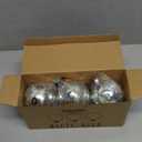 Porseme 3D Fireworks Decorative Light Bulb, E26 Base, 4W, AC100-240V, Glass Bulbs with Soft Warm Light, Shiny Decor for Home, Bedroom, Party (Included 3-Pack G80 Bulbs)