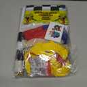 Monster Truck Birthday Decorations - Cake Topper, Banner, Backdrop, Latex Balloons, Foil Balloons, Table Cover, Sticker Set,149Pcs Set, Monster Truck Party Decorations (Red and Blue)