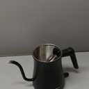 Hamilton Beach Compact 20 oz. / 0.6 Liter Gooseneck Electric Kettle for Boiling Water, Pour Over Coffee, Tea, Ultra Fast Heating With 1200 Watts, Stainless Steel BPA-Free Interior, Black (41045)