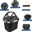 EDWERD Knee Walker Carrying Bag - Universal Foot Recovery Scooter Handlebar Pouch Storage Tote for Knee Scooter, Rollator, Wheelchair, Bike