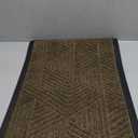 Smiry Front Door Mat Outside Entrance, Heavy Duty Sturdy Natural Rubber Doormat, Trap Dirt and Moisture, Easy Clean Low Profile Welcome Floor Mats for Indoor Outdoor Entry, 29.5x17 Inch, Brown 