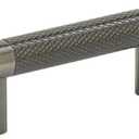 Amerock | Kitchen Cabinet Pull | Gunmetal | 3 in & -3/4 in (76 mm & 96 mm) Center-to-Center | Bronx | 1 Pack | Furniture Hardware | Cabinet Handle | Bathroom Drawer Pull