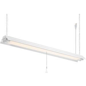 Designers Fountain 2-Lights Shop Light Fixture, 4 ft T8 LED Hanging Ceiling Lighting for Garage, Work Bench, Workshop and Utility Room, White Tubes, SL602T1840