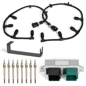 Powerstroke Glow Plugs Harnesses Controller, GPCM Kit Compatible with 2004-2010 Ford F250/F350/F450/F550/E350/E450/Excursion, 6.0L #Replace 5C3Z-12A690-A, 4C2Z-12A690-AB, YC3Z-12B533-AA