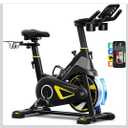 Exercise Bike, Adjustable Magnetic Resistance Stationary Bikes for Home Cardio with Exclusive App, Indoor Cycling Bike with 330lbs Weight Capacity Comfortable Seat, Tablet Mount and Fitness Courses