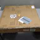 aboxoo Nesting Coffee Table Grey Glass Table Set of 2, Small Round Glass Nesting Tables for Living Room Bedroom, Accent Tea Table with Metal Frame Modern Industrial Simple