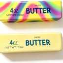 Realistic Soft Butter Stick Fidget Toy,Slow Rebound Cute Butter Squeeze Stress Balls, Slow Rising Squishy for Adults Anxiety & Stress Relief, Sensory Gifts for Office, Home (Yellow+Colorful)