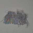 5 Yards Sewing Fringe Trim, Silver Sequin Lace Tassel Fringe Trim, Polyester Decorative Tape for DIY Dress Crafts Home Stage Costume Embellishment, Colorful Silver