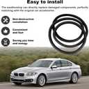 51727182270 Front Door Window Glass Soundproof Windproof Seal Weather Strip Compatible with BMW 5 Serier F10 528i 535i 550i Hybrid 5 M5 2009-2016 Replace 51727278503
