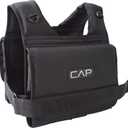 CAP Barbell Unisex-Adult Barbell HHWV-CB020S Short Adjustable Weighted Vest, 20 lb., Short 20-Pound, Black