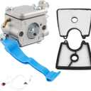 125B Carburetor for Husqvarna 125B 125BVX 125BX Leaf Blower Trimmer Replaces Zama C1Q-W37 Air Filter Carb with Fuel Line Kit #590460102