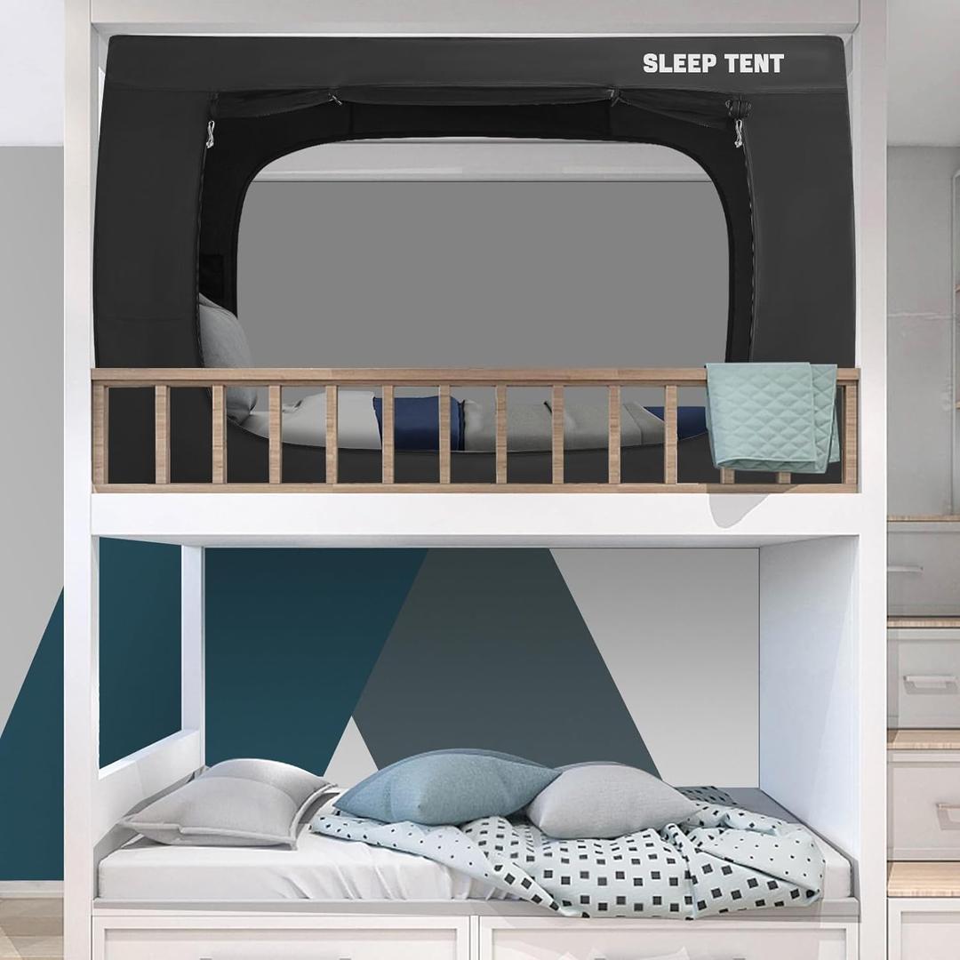Bed Tent Bunk Bed Canopy Tents for Kid and Adult - Portable Dream Tent Indoor Sleeping 93% Blackout Tents (Bunk Twin)
