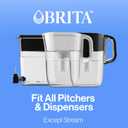 Brita Standard Water Filter for Pitchers and Dispensers, BPA-Free, Reduces Copper, Cadmium and Mercury Impurities, Lasts Two Months or 40 Gallons, Includes 2 Filters (8 Count)