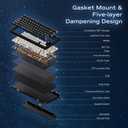 Mechanical Keyboard, Chilkey Slice75 HE Gaming Keyboard Wired, 75% Hall Effect Magnetic Aluminum Keyboard with WS Flux HE Clacky Switch, Rapid Trigger, 8K Polling, Per-Key RGB Custom, PC/Mac Support