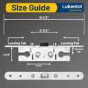 2 Point Bolt Mortise Lock Used for Pella Storm Door Handle Set (Only Lock Body), Storm Door Lock Replacement Part Fits Pella, Screw Hole Center Spacing: 7-1/4 ", 2 Bolts Spacing:2-1/2 ".(White)