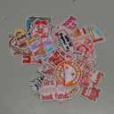 Lyrow 36pcs Bookish Iron on Patches Pink Book Lover Bookworm Bow Hot Girl Patches Repair Embroidered DIY Craft Accessories Reading Gifts for Women, Backpacks, Hats, Jackets(Girly)