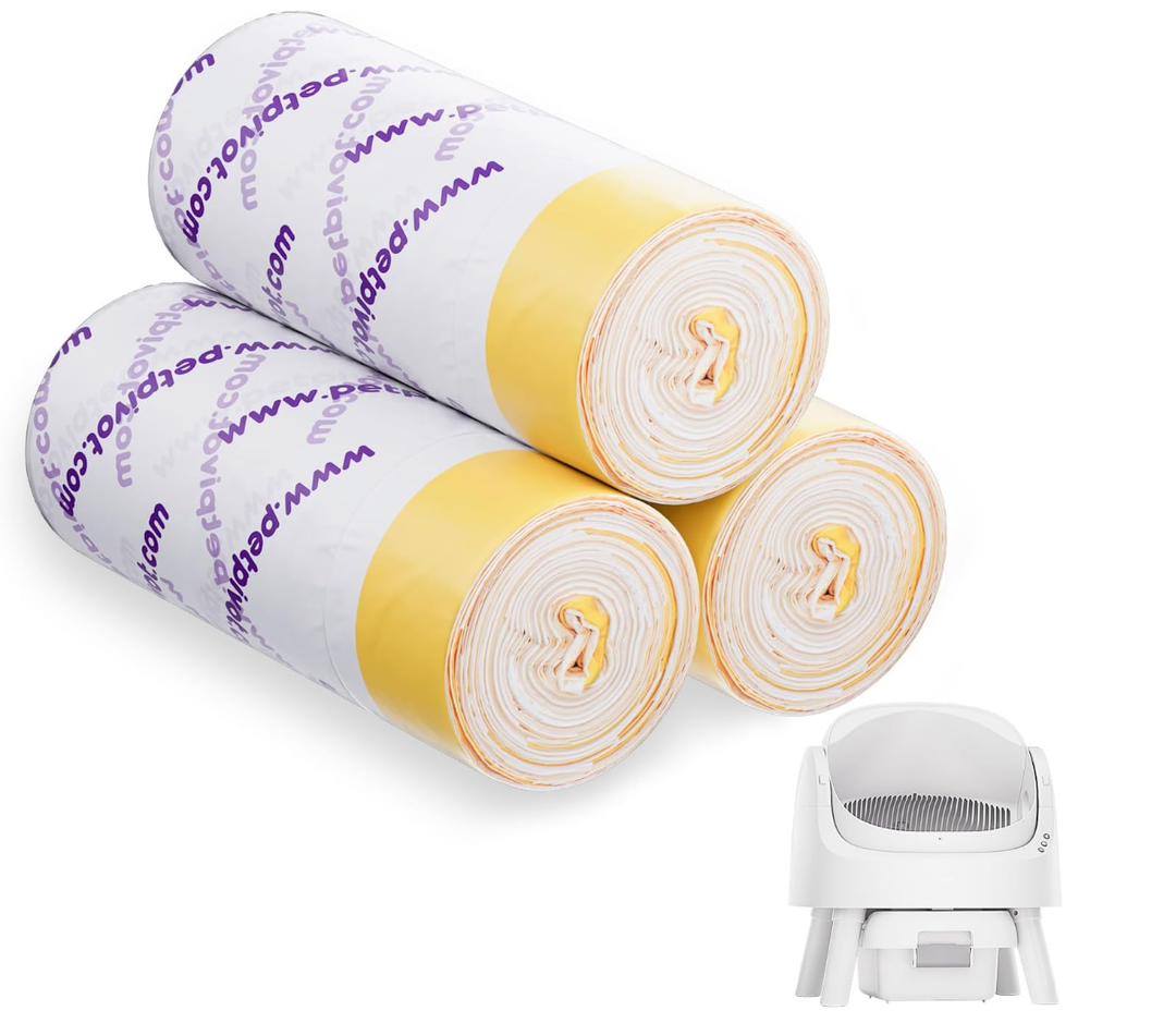 Autoscooper 11 Replacement Litter Box Liners - Drawstring Design, Extra Thick Heavy Duty, 23.62"×11.81", 3 Pack