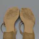 DREAM PAIRS Women's Strappy Heels Block Open Toe Low Heel Chunky Mules Sandals Dress Shoes (9, Nude)