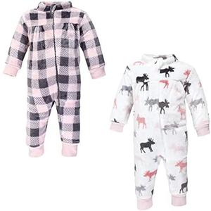 Hudson Baby baby-girls Plush Jumpsuits, Size: 6-9 Months