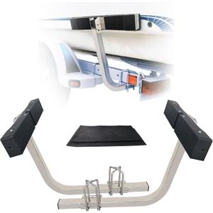 Boat Trailer Guides 20 inch Aluminium Alloy Square Tube Kit,2PCS 316 Stainless Steel Trailer Guide Poles, 20 Inch Aluminium Alloy Guide with high-Grade Rubber Crash Pads,Heavy Duty Roller Guide