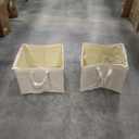 2 Pack Shoe Organizer for Closet, Large Shoe Box Storage Containers, Foldable Shoe Storage Organizer Box Bin with Adjustable Dividers and Clear Cover, Space Saving Shoes Holder, Beige