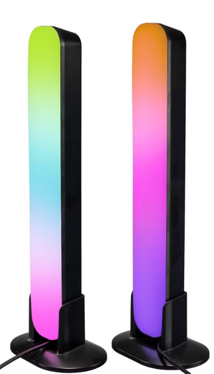 2 Pack of Enbrighte VIBE WiFi USB-Powered LED Color-Changing Gaming Light Bars,